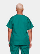 Cherokee Unisex Scrub Top - Hunter - Back