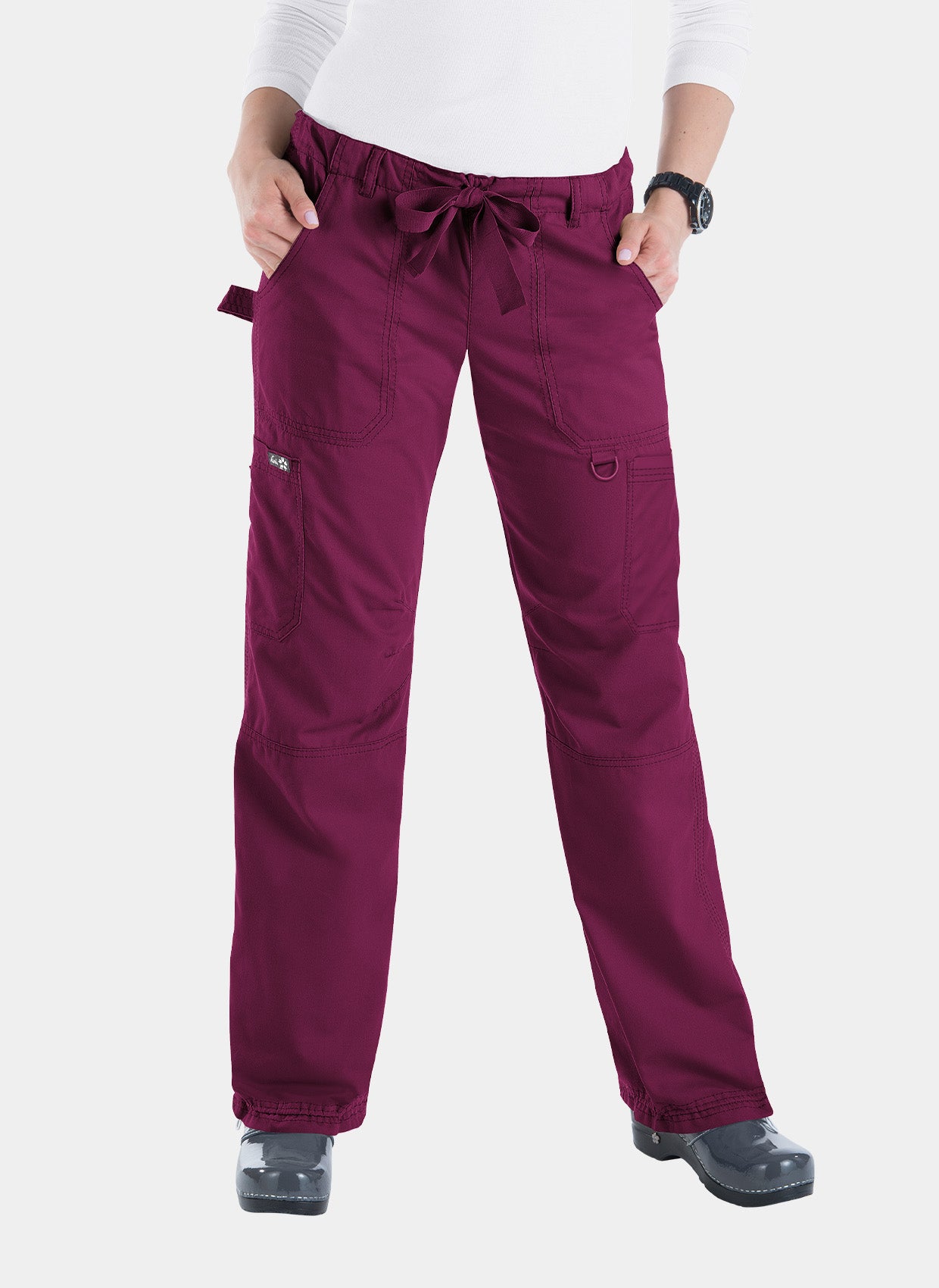 Koi Classics Lindsey Scrub Trousers - Wine