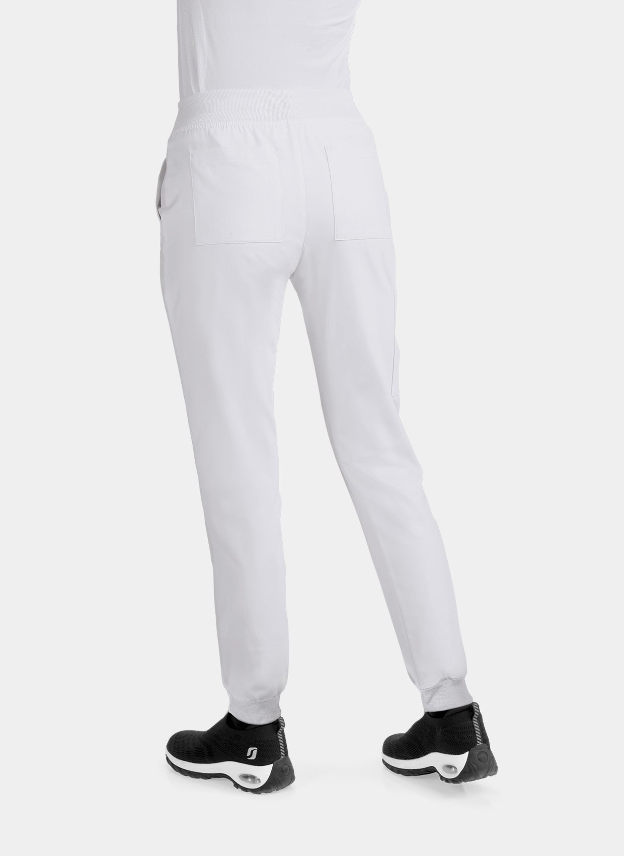 Koi Cureology Pulse Scrub Joggers - White - Back